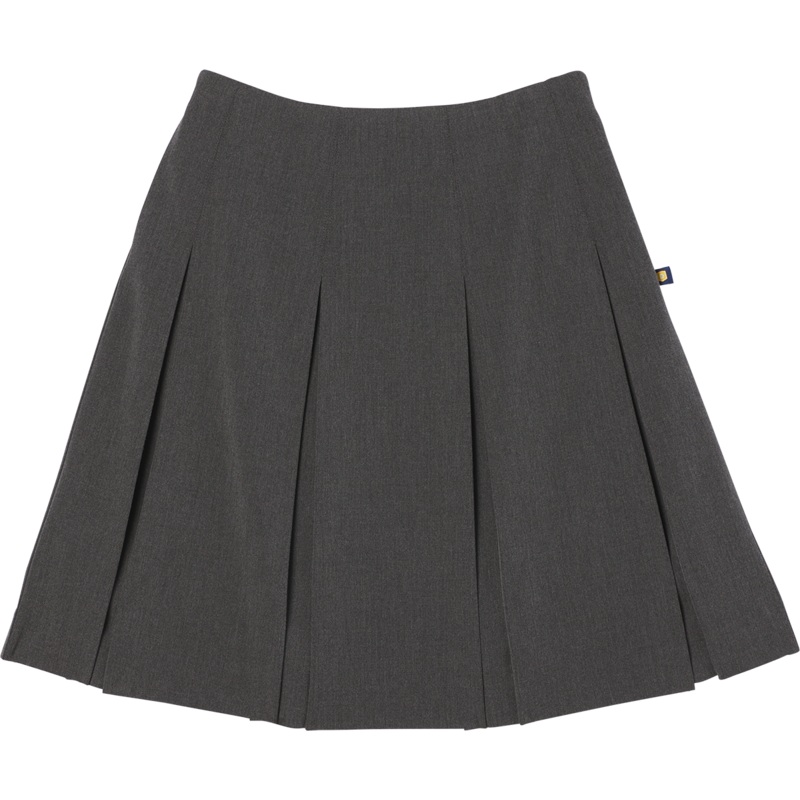 High Waist Box Pleat Skirt|607 – Vintage Grey|Youth – G3 Girls  Size 3|Youth – G4 Girls  Size 4|Youth – G5 Girls  Size 5|Youth – G6 Girls  Size 6|Youth – G7 Girls  Size 7|Youth – G8 Girls  Size 8|Youth – G10 Girls  Size 10|Youth – G12 Girls  Size 12|Youth