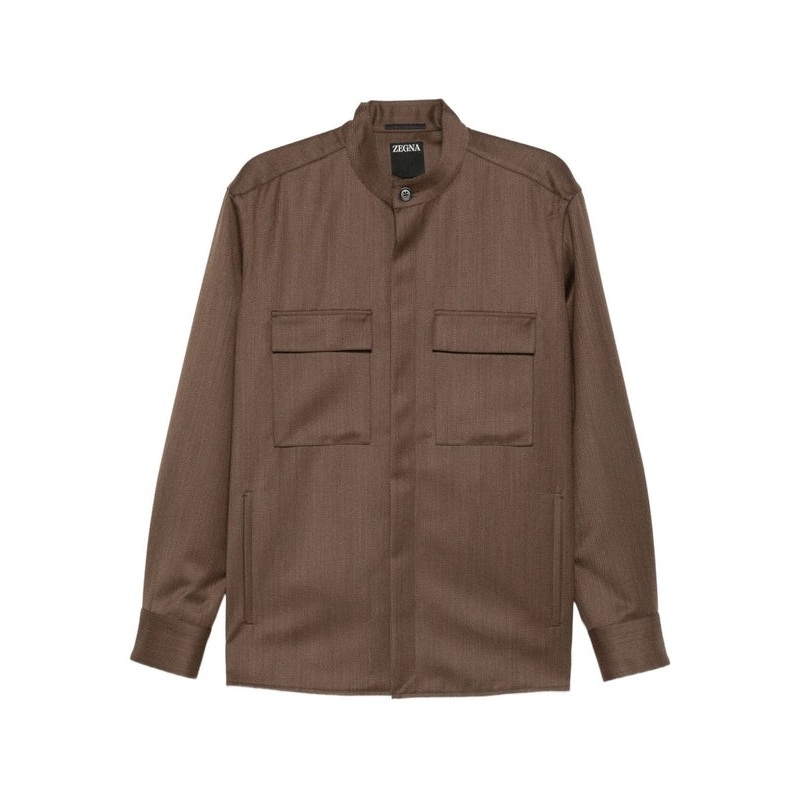 Z Zegna Brown Shirts|L|M