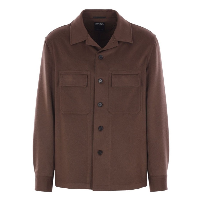 Z Zegna Brown Shirts|M