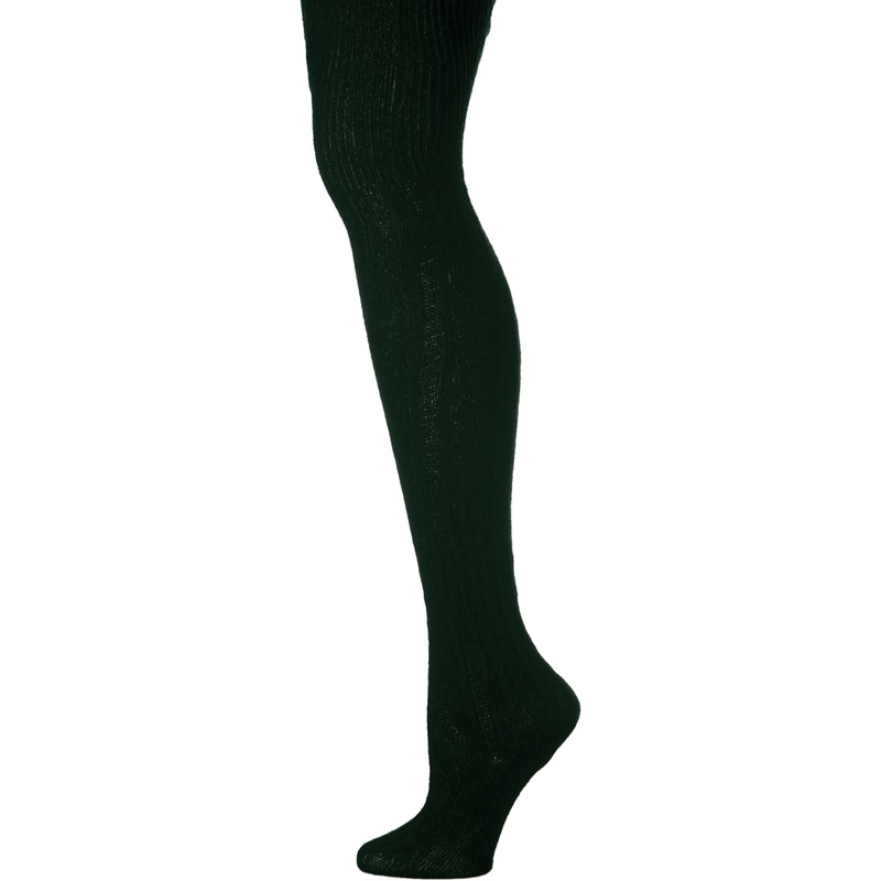 Cable Knit Tights|039 – Forest|Size Range – S Small|Size Range – M Medium|Size Range – L Large