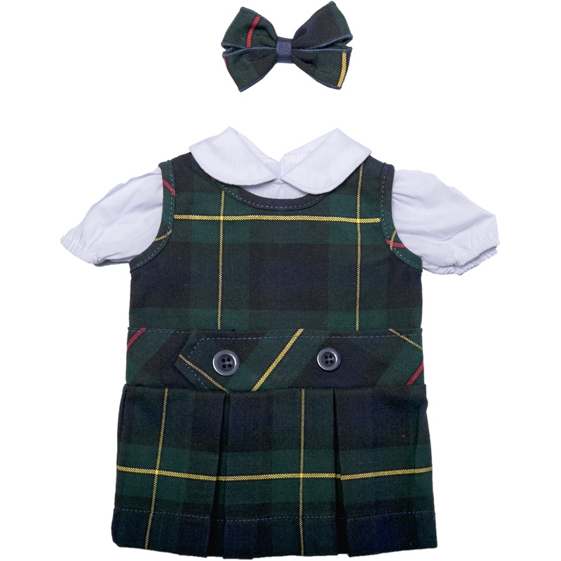 Jumper Dress Doll Outfit|180 – Belair Plaid