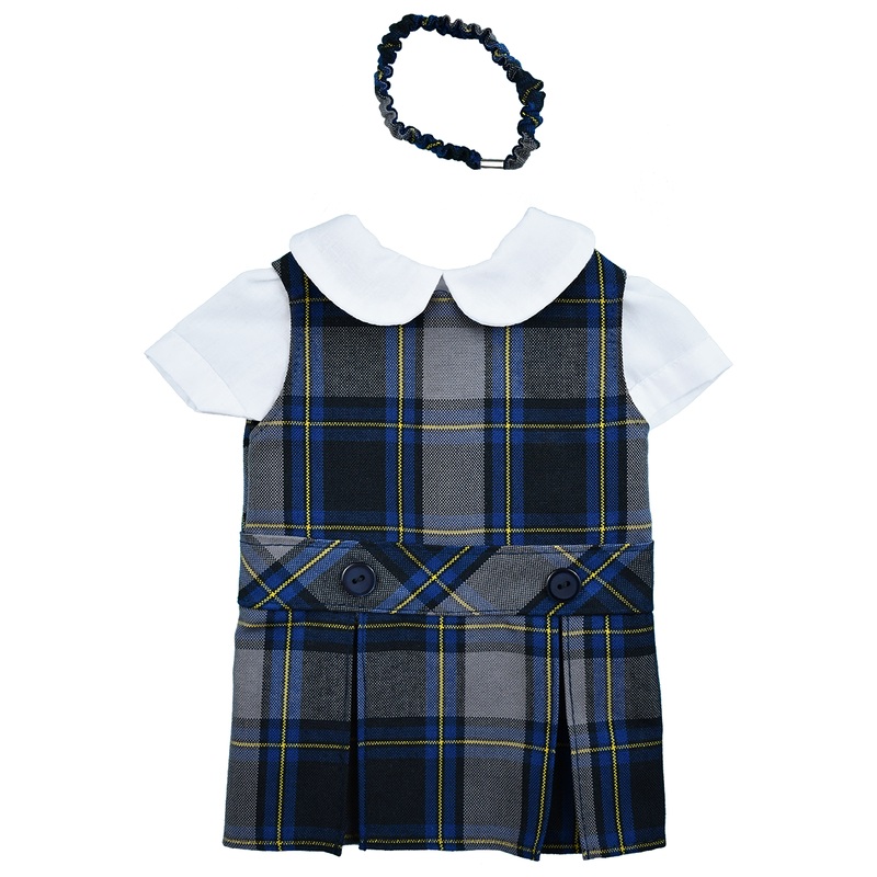 Jumper Dress Doll Outfit|255 – DD Plaid