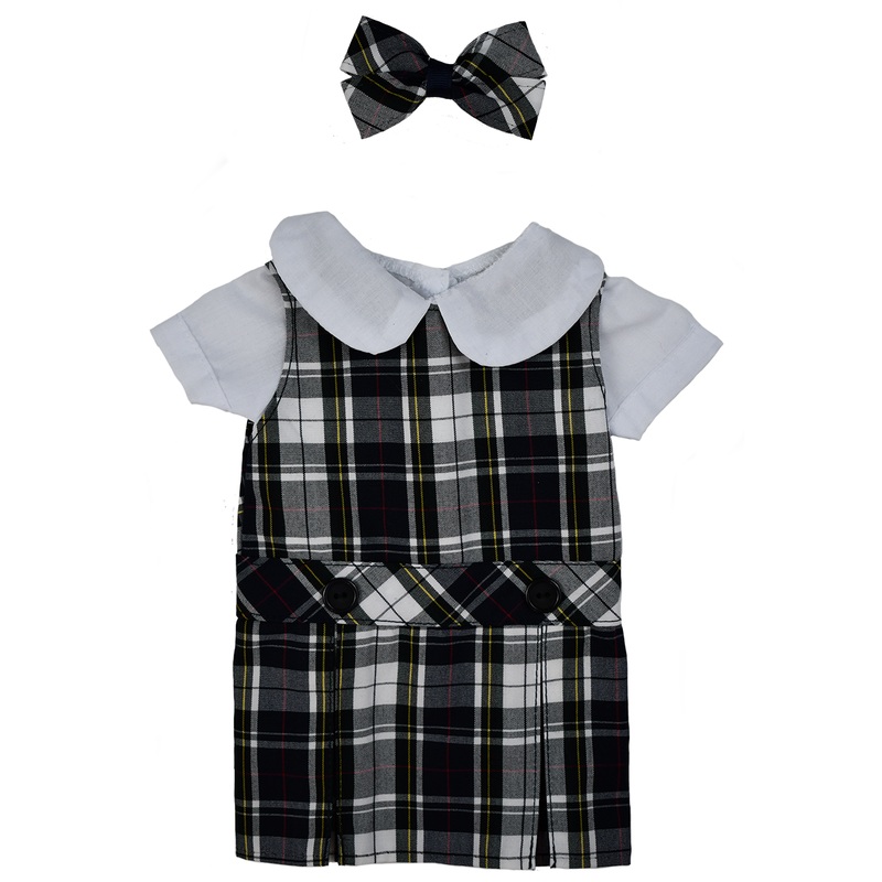 Jumper Dress Doll Outfit|287 – Friends Plaid
