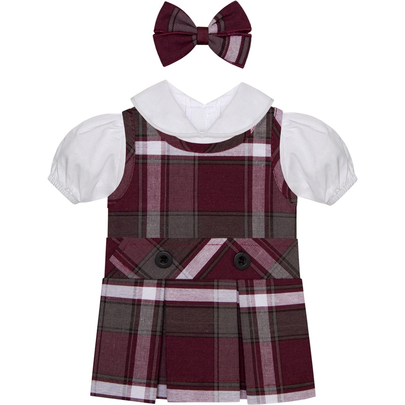 Jumper Dress Doll Outfit|330 – James Plaid
