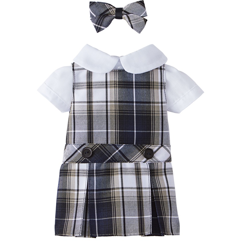Jumper Dress Doll Outfit|352 – Langley Plaid
