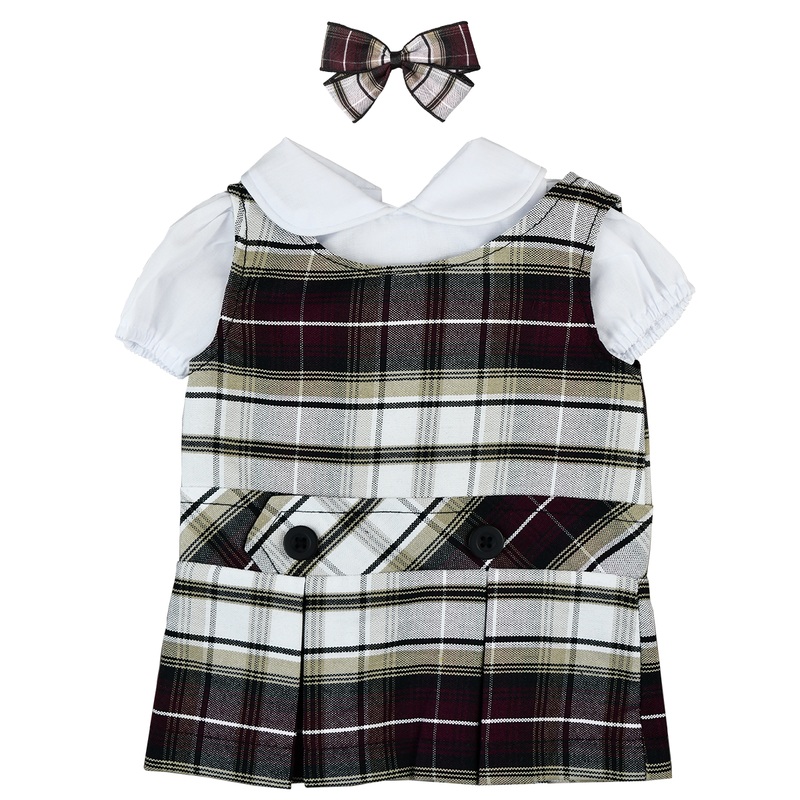 Jumper Dress Doll Outfit|440 – Manchester Plaid