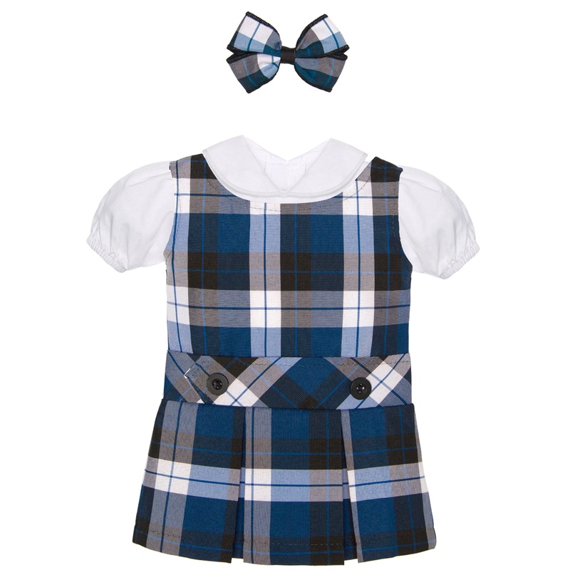Jumper Dress Doll Outfit|500 – Morris Plaid