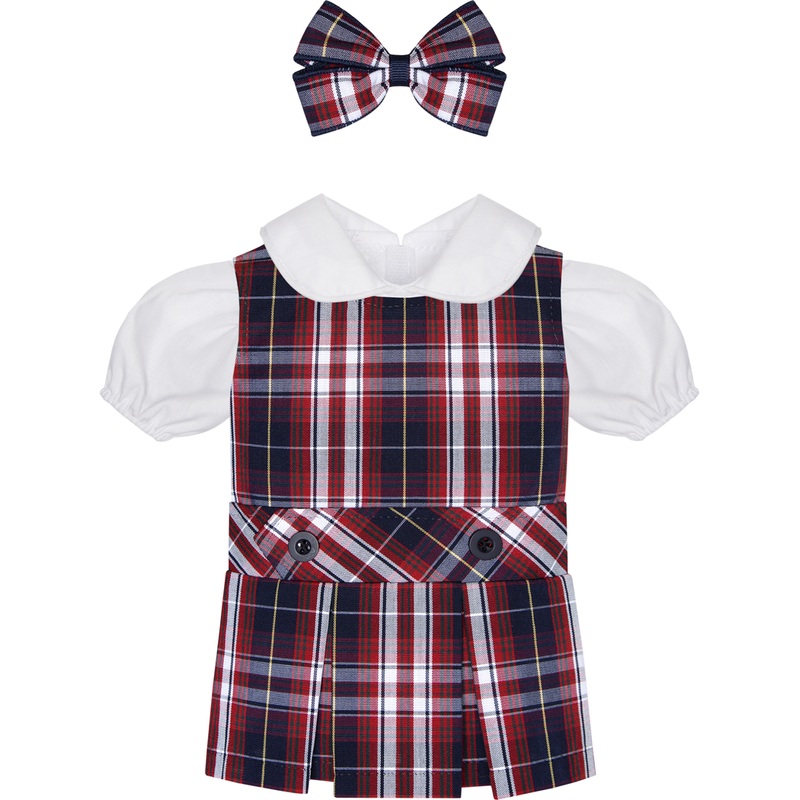 Jumper Dress Doll Outfit|561 – Ridgeland Plaid