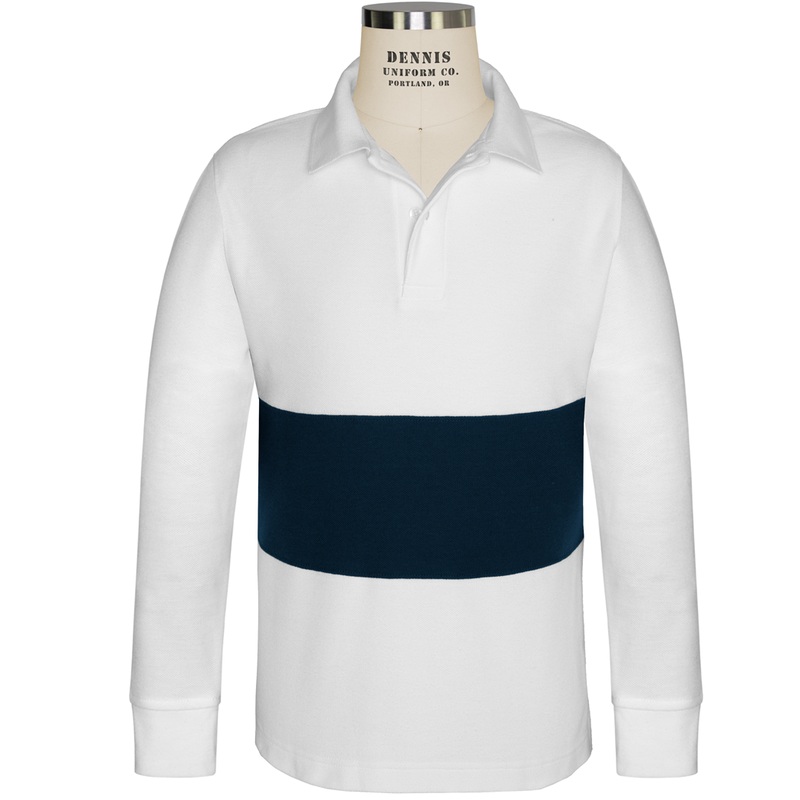 Long Sleeve Color Block Polo|276 – White-Navy|Youth – YS Youth Size 7-8|Youth – YM Youth Size 10|Youth – YL Youth Size 12|Youth – YXL Youth Size 14-16|Adult Unisex – AS Adult|Adult Unisex – AM Adult|Adult Unisex – AL Adult|Adult Unisex – AXL Adult|EYG