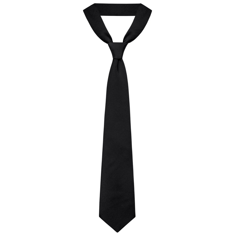 Traditional Necktie|007 – Black|Size Range – 44|Size Range – 48|Size Range – 54|Size Range – 57