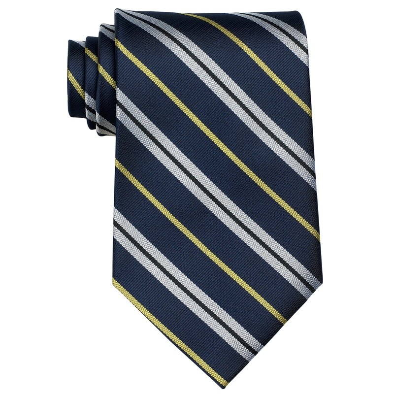 Traditional Necktie|177 – Pace Navy Stripe|Size Range – 48|Size Range – 54|Size Range – 57