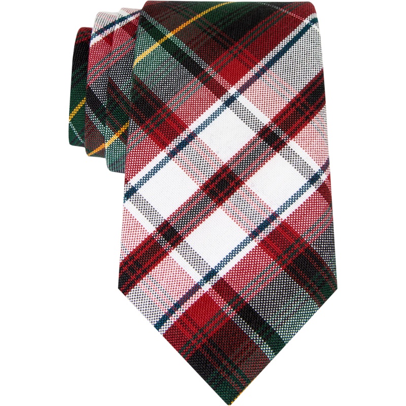 Traditional Necktie|195 – Bruce Plaid|Size Range – 48|Size Range – 54|Size Range – 57