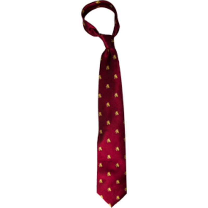 Traditional Necktie|822 – Red with Griffin|Size Range – 48|Size Range – 54|Size Range – 57