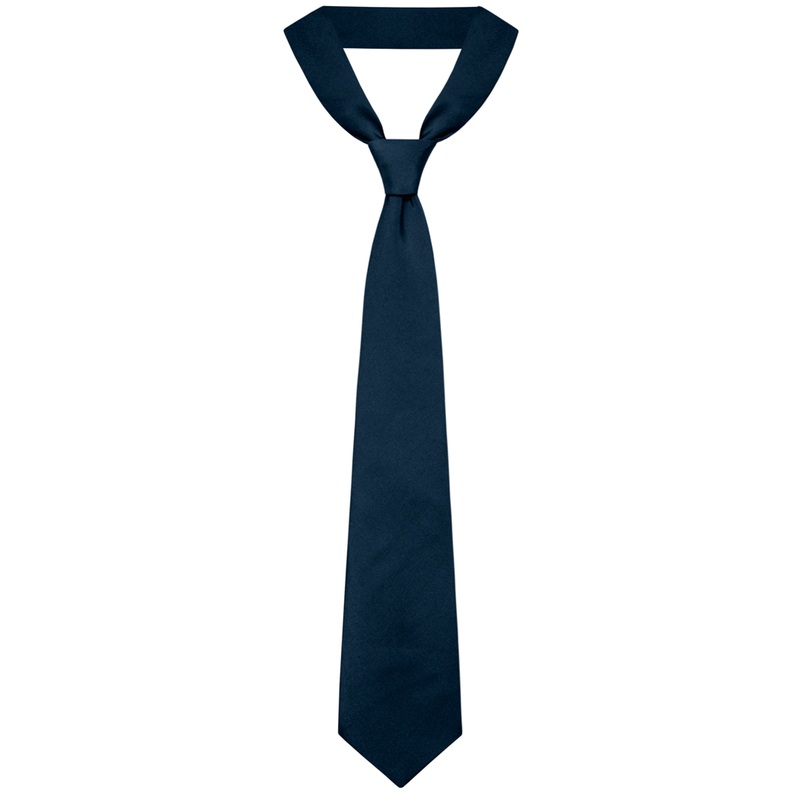 Traditional Necktie|826 – Navy Satin|Size Range – 44|Size Range – 48|Size Range – 54|Size Range – 57