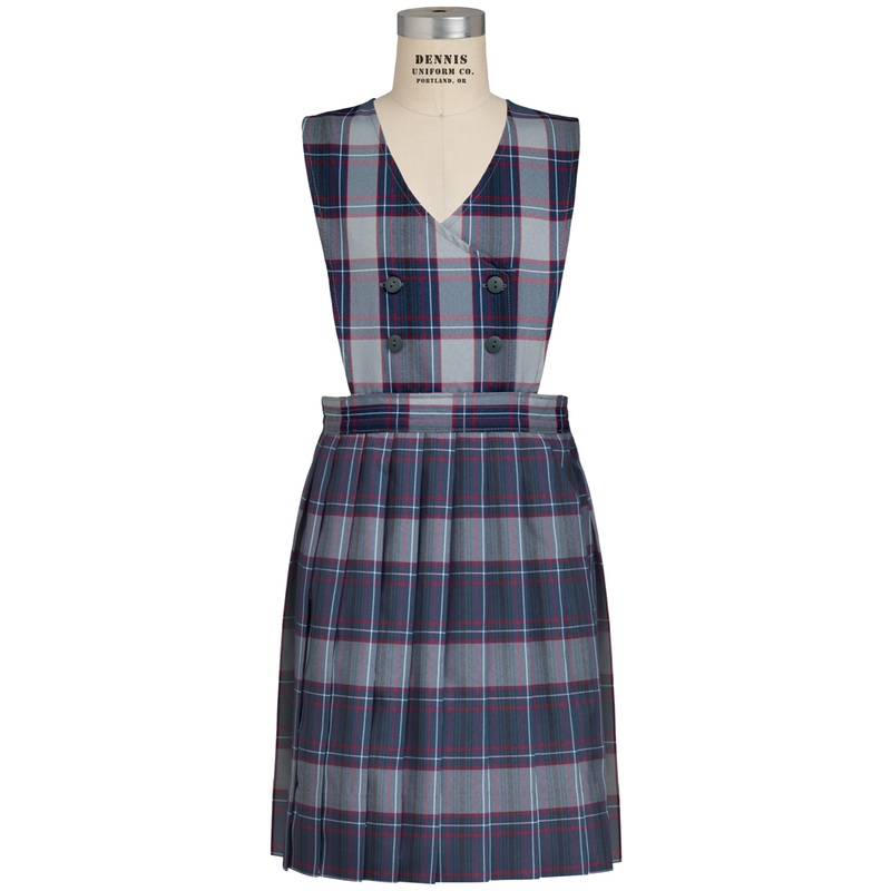 Double-Breasted Knife Pleat Jumper