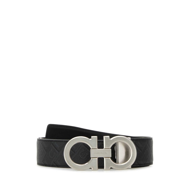 Ferragamo Black Leather Belts|90|95|100|105|110