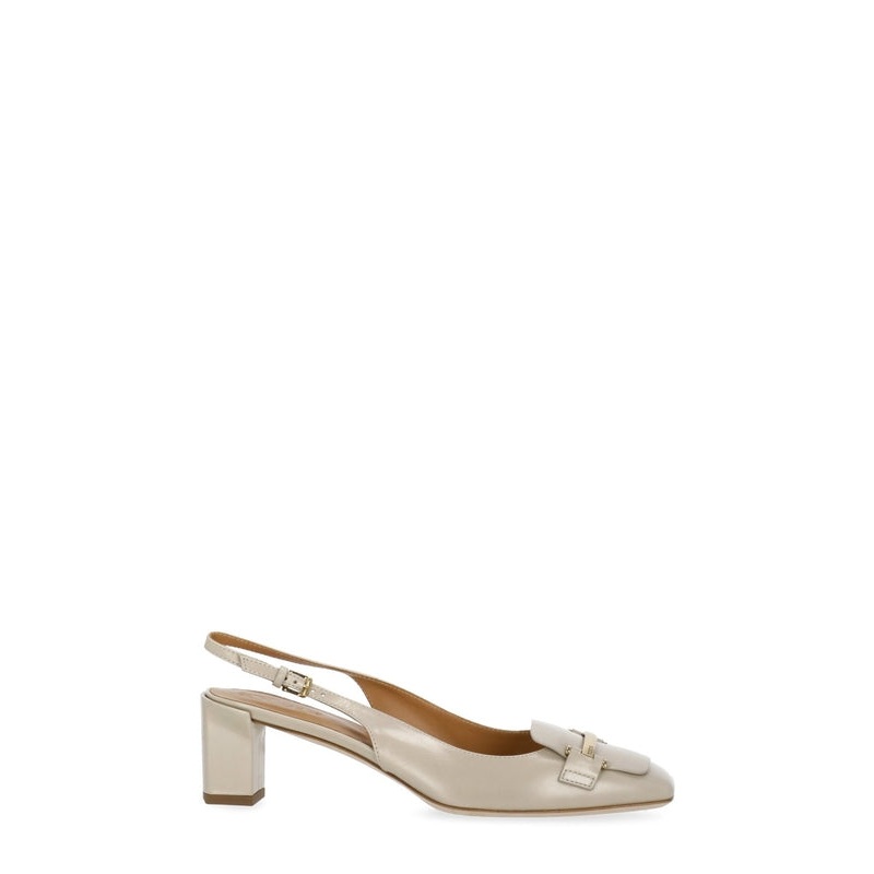 Tod’S Beige Slingback Heels|36|36.5|37|37.5|38|38.5|39|40