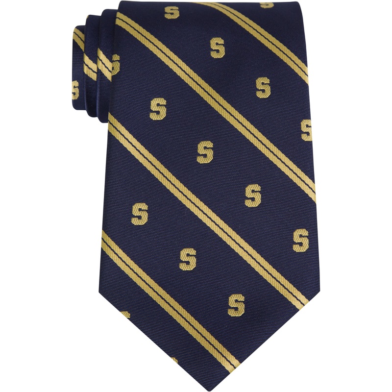 Traditional Necktie|871 – Navy-Old Gold|Size Range – 48|Size Range – 54|Size Range – 57