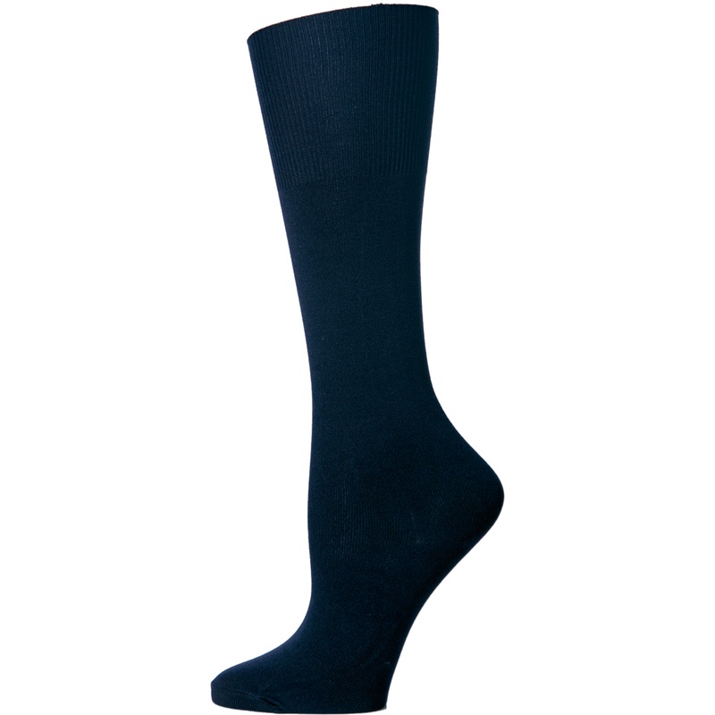 Knee-High Flat Knit Socks|067 – Navy|Size Range – XS Extra Small