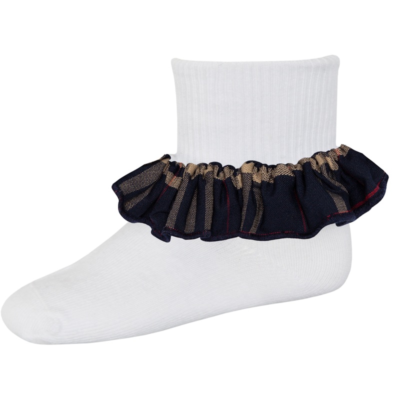 Plaid Trim Single Cuff Socks|043 – Overland Plaid|Size Range – S Small|Size Range – M Medium|Size Range – L Large|Size Range – XL Extra Large