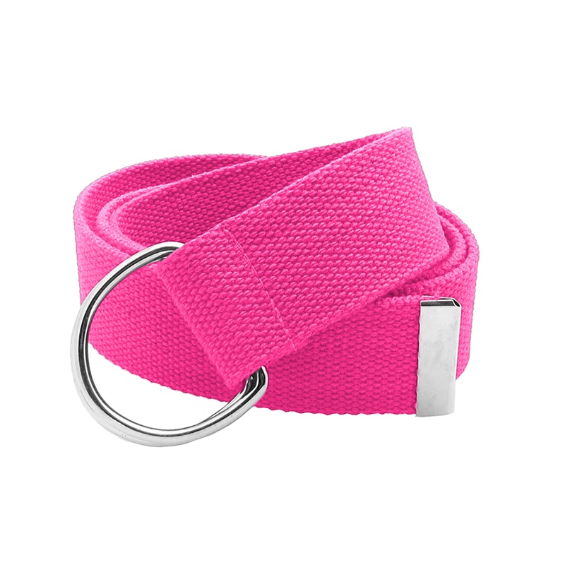 Double D-Ring Buckle Canvas Web Belt