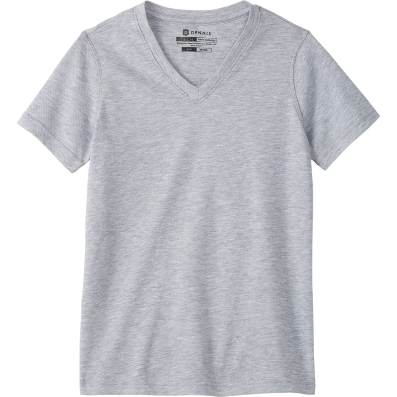 Feminine Fit V-Neck Tech Mesh T-Shirt