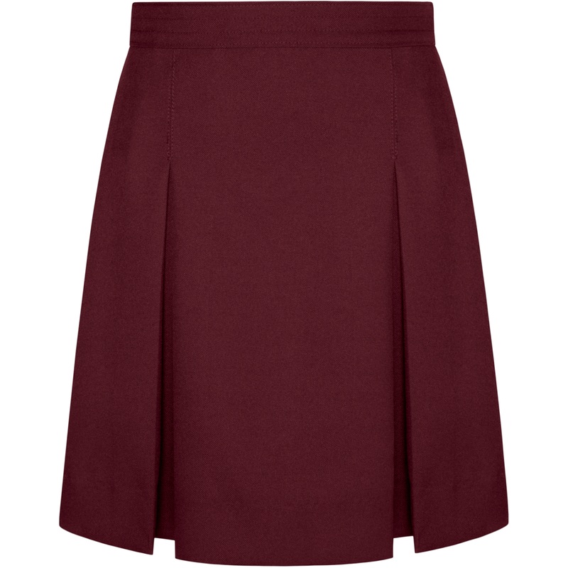 Stitched-Down Box Pleat Skirt|128 – Burgundy|Youth – G4 Girls  Size 4|Youth – G5 Girls  Size 5|Youth – G6 Girls  Size 6|Youth – G6X Girls  Size 6X|Youth – G7 Girls  Size 7|Youth – G8 Girls  Size 8|Youth – G10 Girls  Size 10|Youth – G12 Girls  Size 12|Yout