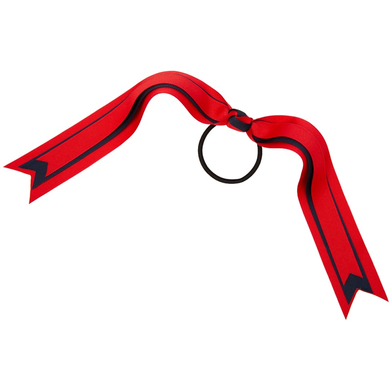 Two Color Streamer Hair Bow|198 – Red-Navy