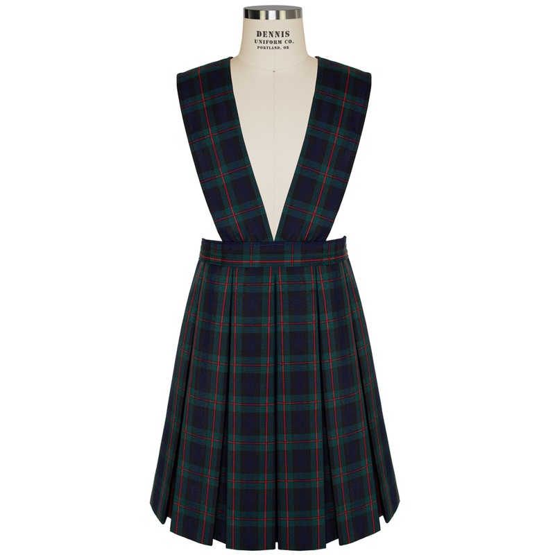 Cross Bib Box Pleat Jumper|340 – L Plaid|Youth – G3 Girls  Size 3|Youth – G4 Girls  Size 4|Youth – G5 Girls  Size 5|Youth – G6 Girls  Size 6|Youth – G7 Girls  Size 7|Youth – G8 Girls  Size 8|Youth – G10 Girls  Size 10|Youth – G12 Girls  Size 12|Youth – G1