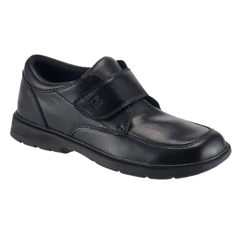Youth Leather Velcro Oxford Shoes