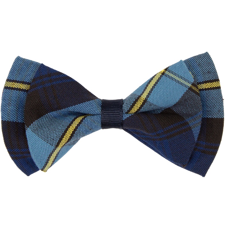 Bowtie Style Hair Bow|290 – Garfield Plaid