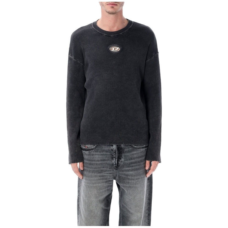 Diesel Black Long Sleeve Top|M|XL