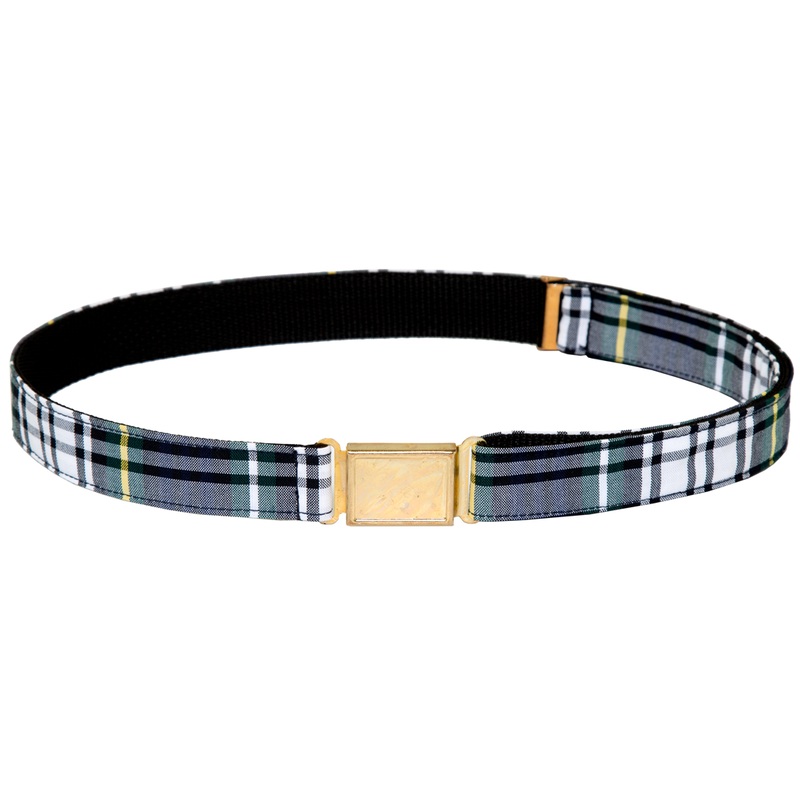 Magnetic Closure Web Belt|220 – Carden Plaid|Size Range – 35|Size Range – 41