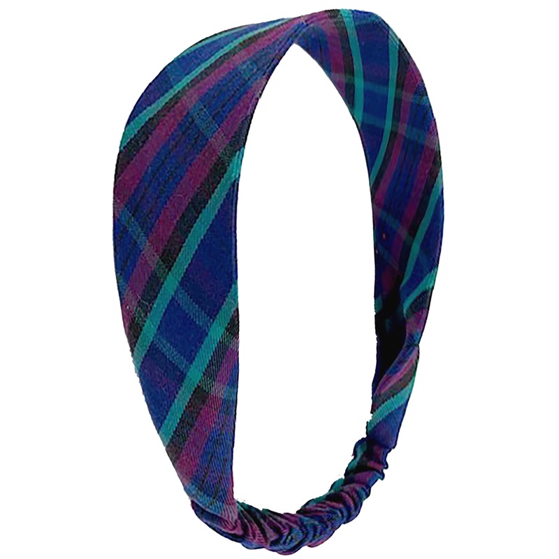 Stretch Headband|102 – Biscayne Plaid (21)