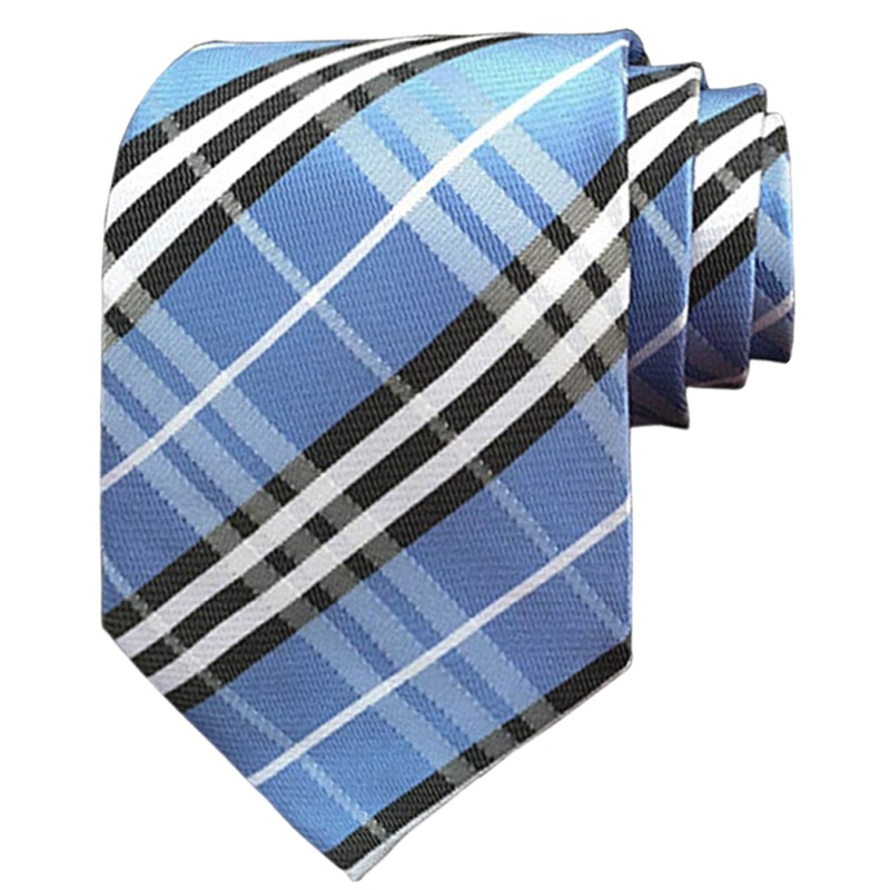 Traditional Necktie|711 – Blue Plaid|Size Range – 57