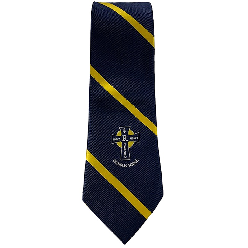 Traditional Necktie|886 – Navy-Gold|Size Range – 50|Size Range – 56