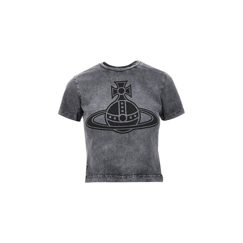 Vivienne Westwood Gray Short-Sleeved T-Shirt