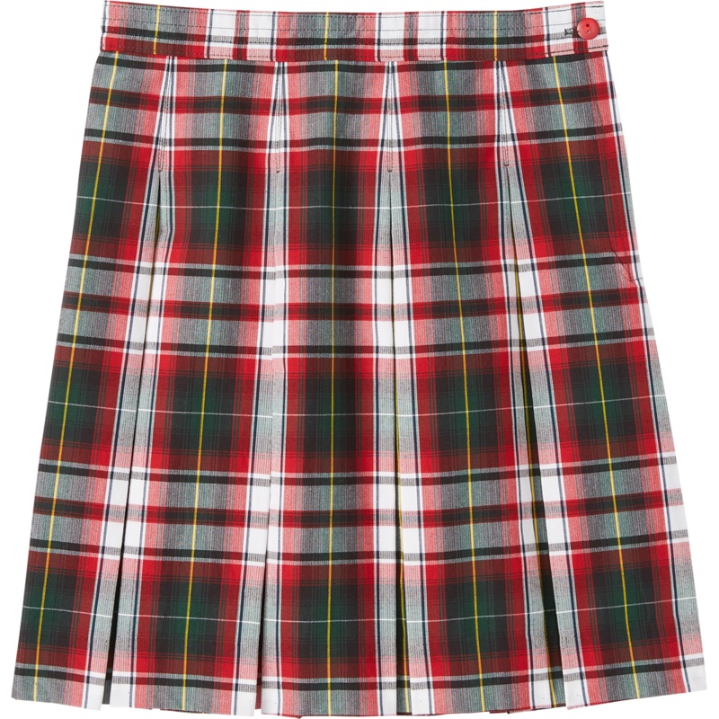 Hipstitched Box Pleat Skirt|195 – Bruce Plaid|Youth – G3 Girls  Size 3|Youth – G4 Girls  Size 4|Youth – G5 Girls  Size 5|Youth – G6 Girls  Size 6|Youth – G7 Girls  Size 7|Youth – G8 Girls  Size 8|Youth – G10 Girls  Size 10|Youth – G12 Girls  Size 12|Youth