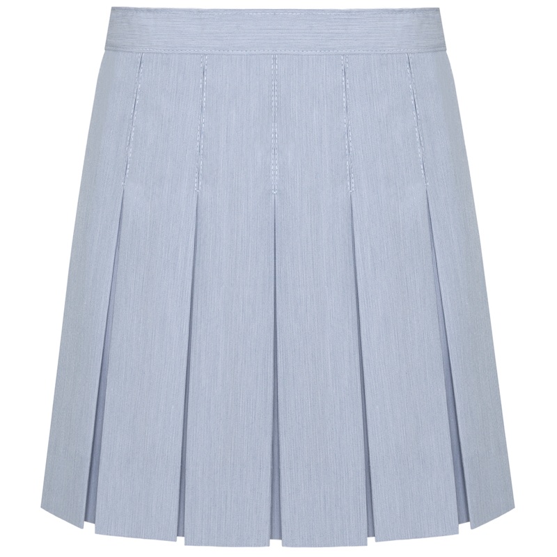 Stitched-Down Box Pleat Skirt|009 – Blue|Youth – G6 Girls  Size 6|Youth – G7 Girls  Size 7|Youth – G8 Girls  Size 8|Youth – G10 Girls  Size 10|Youth – G12 Girls  Size 12|Youth – G14 Girls  Size 14|Youth – G16 Girls  Size 16|Juniors – J0 Junior|Juniors – J