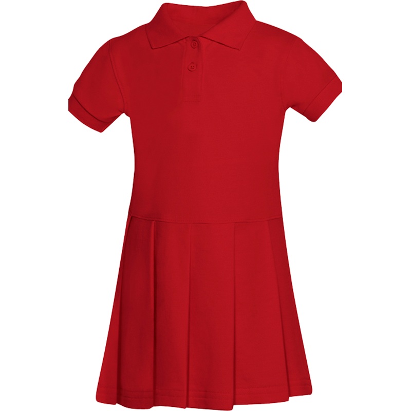 Short Sleeve Pique Polo Dress|095 – Red|Toddler – TD2 Toddler 2 – Youth 3XS|Toddler – TD3 Toddler 3 Youth 2XS|Toddler – TD4 Toddler 4|Youth – YXS Youth Size 5-6|Youth – YS Youth Size 7-8|Youth – YM Youth Size 10|Youth – YL Youth Size 12|Youth – YXL Youth