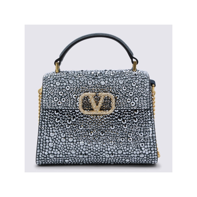 Valentino White Tote Bags|OS