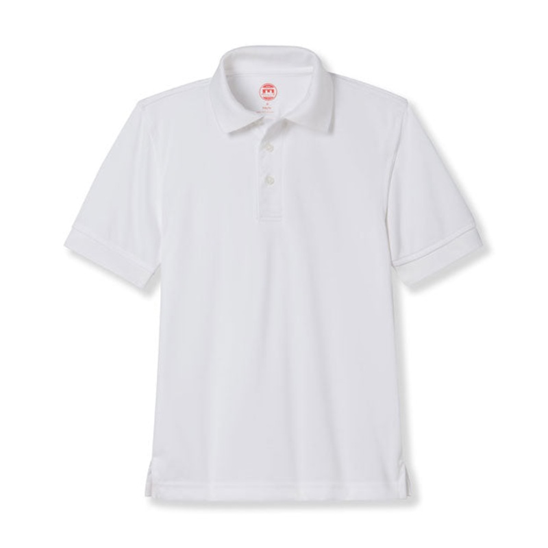 Wicking Short Sleeve Polo|119 – White|Toddler – TD2 Toddler 2 – Youth 3XS|Toddler – TD3 Toddler 3 Youth 2XS|Toddler – Y2XS Toddler 3-4 – Youth 2XS|Youth – YXS Youth Size 5-6|Youth – YS Youth Size 7-8|Youth – YM Youth Size 10|Youth – YL Youth Size 12|Youth