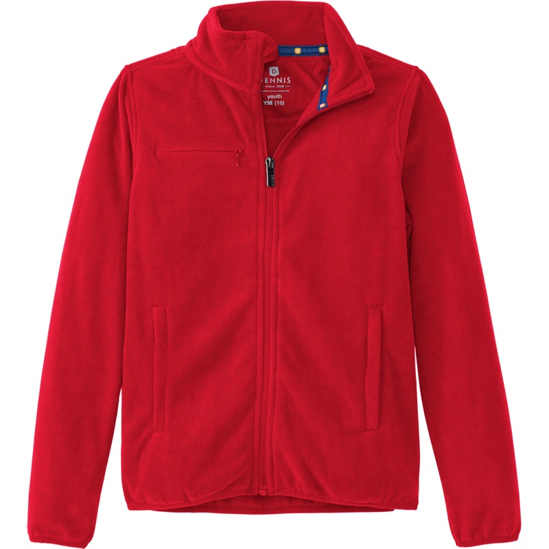 Zip-Front Microfleece Jacket|095 – Red|Youth – YS Youth Size 7-8|Youth – YM Youth Size 10|Youth – YL Youth Size 12|Youth – YXL Youth Size 14-16|Adult Unisex – AS Adult|Adult Unisex – AM Adult|Adult Unisex – AL Adult|Adult Unisex – AXL Adult|Adult Unisex –