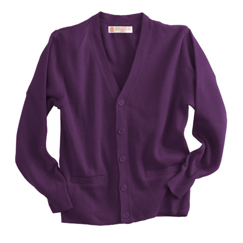 Cardigan Sweater|089 – Purple|Youth – YXS Youth Size 5-6|Youth – YS Youth Size 7-8|Youth – YM Youth Size 10|Youth – YL Youth Size 12|Youth – YXL Youth Size 14-16|Adult Unisex – AS Adult|Adult Unisex – AM Adult|Adult Unisex – AL Adult|Adult Unisex – AXL Ad
