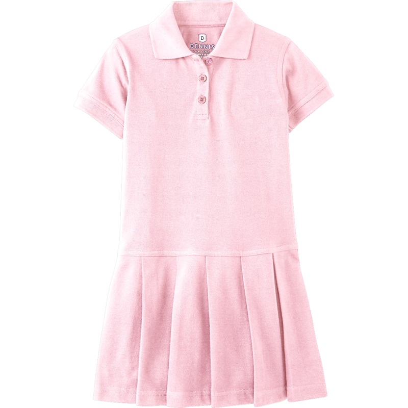 Pleated Piqu Polo Dress|771 – Light Pink|Toddler – TD2 Toddler 2 – Youth 3XS|Toddler – TD3 Toddler 3 Youth 2XS|Toddler – TD4 Toddler 4|Youth – YXS Youth Size 5-6|Youth – YS Youth Size 7-8|Youth – YM Youth Size 10|Youth – YL Youth Size 12|Youth – YXL You