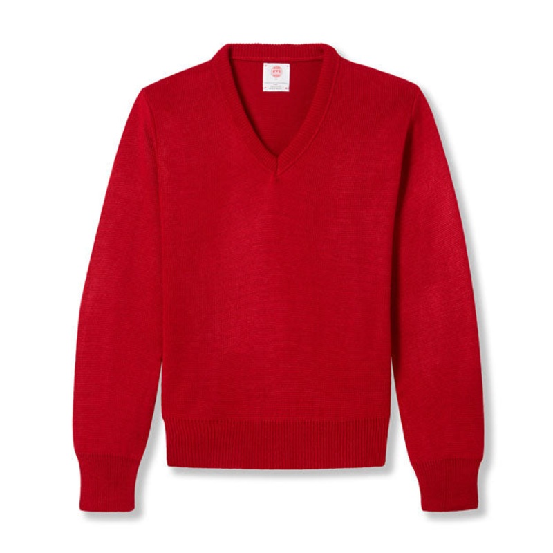 V-Neck Sweater|095 – Red|Toddler – Y2XS Toddler 3-4 – Youth 2XS|Youth – YXS Youth Size 5-6|Youth – YS Youth Size 7-8|Youth – YM Youth Size 10|Youth – YL Youth Size 12|Youth – YXL Youth Size 14-16|Adult Unisex – AS Adult|Adult Unisex – AM Adult|Adult Unise