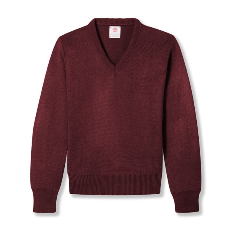 V-Neck Sweater|130 – Wine|Youth – YXS Youth Size 5-6|Youth – YS Youth Size 7-8|Youth – YM Youth Size 10|Youth – YL Youth Size 12|Youth – YXL Youth Size 14-16|Adult Unisex – AS Adult|Adult Unisex – AM Adult|Adult Unisex – AL Adult|Adult Unisex – AXL Adult|