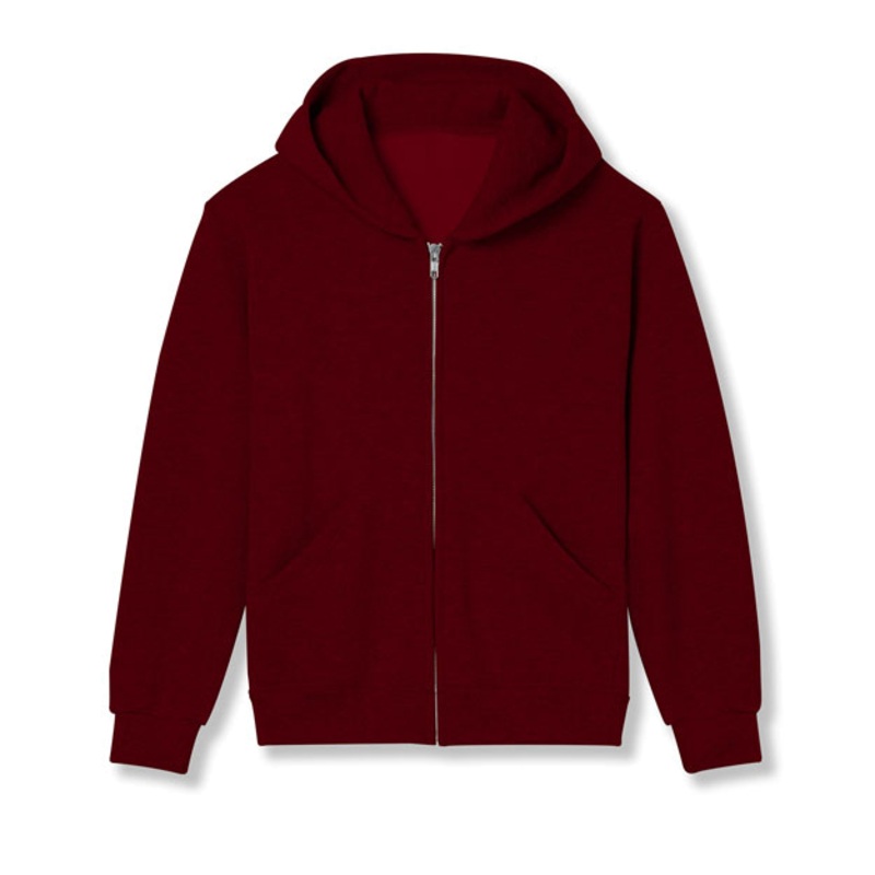 Youth Front Zip Fleece Hooded Sweatshirt
