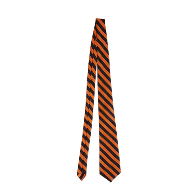 Classic Tie|015 – Orange-Black|Size Range – 48|Size Range – 54|Size Range – 60