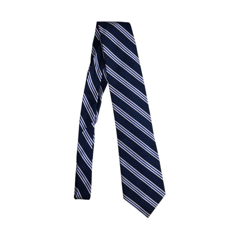 Classic Tie|NRW – Navy-Royal-White Stripe|Size Range – 48|Size Range – 54|Size Range – 60